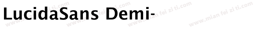 LucidaSans Demi字体转换